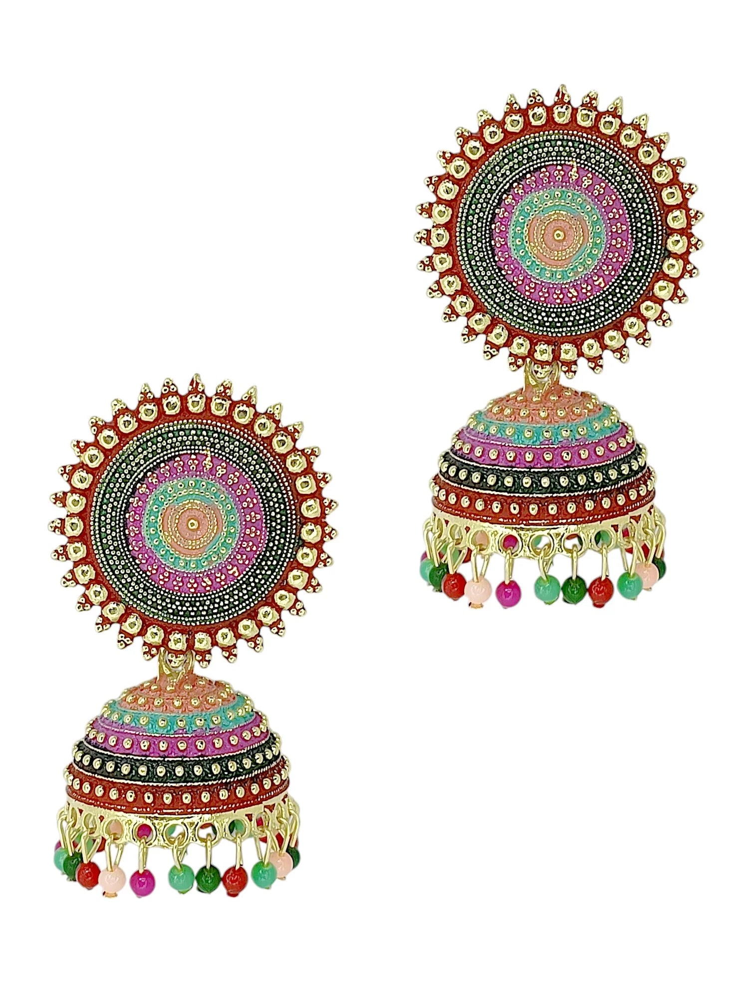 Multicolor Jhumka Earrings